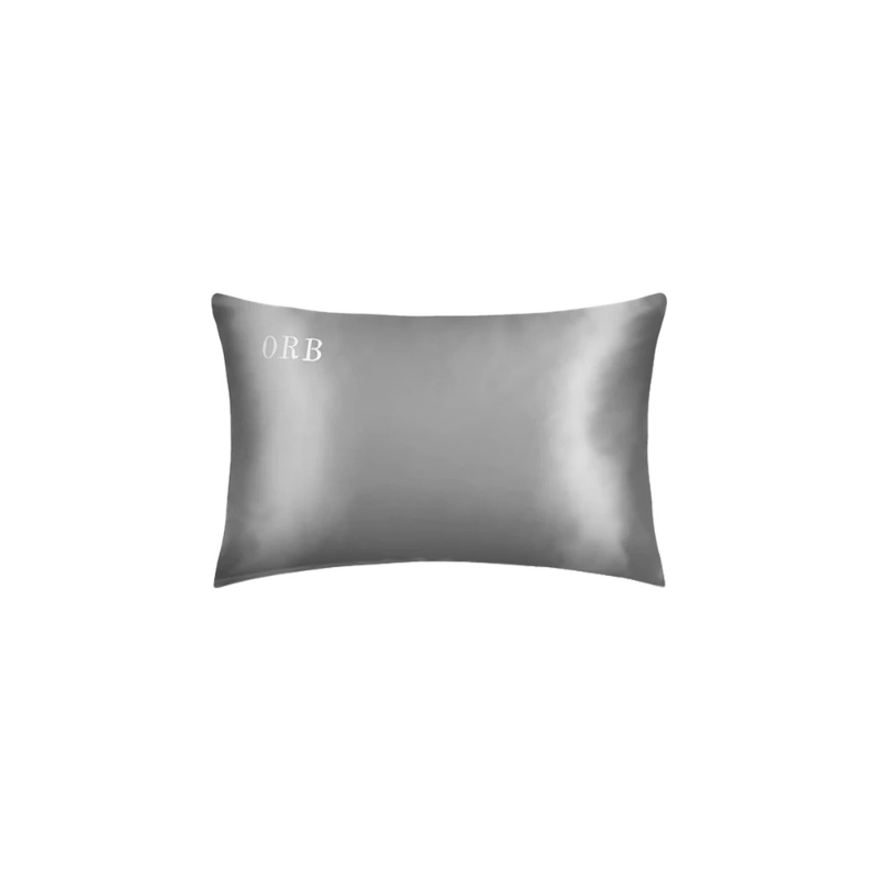 SILVER SATIN PILLOWCASE